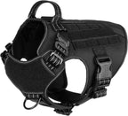 ICEFANG Tactical Dog Harness, Large Size,2X Metal Buckle,Working Dog MOLLE Vest with Handle,No Pulling Front Leash Clip,Hook and Loop Panel (Brown,L (Pack of 1)) - Image 15