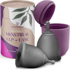 EcoBlossom Reusable Menstrual Cup front view medical grade silicone.