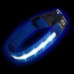 Super Bright LED Dog Collar - Fully Waterproof & Adjustable Glow Collar - USB-C Rechargeable for Night Walking, Safety - Flashing Lighted Collar for Dogs(Green,Medium) - Image 9