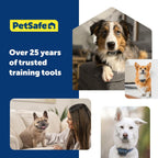 Back label of PetSafe citronella spray refill with instructions