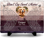 Personalized Cat Memorial Stone, Headstones Gift for Cat Lovers, Loss of Sympathy Gifts with Customizable Photo Prints, Name, Years, Background Color - Image 15