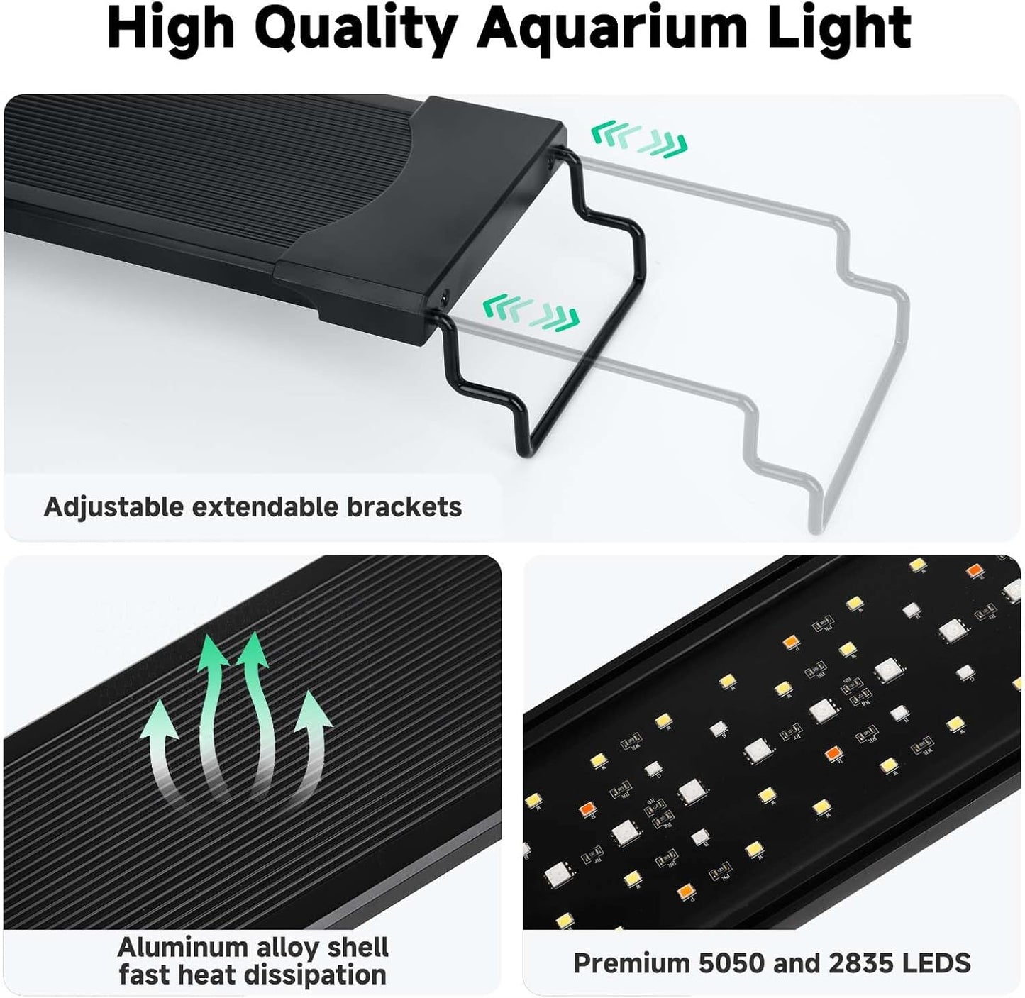 AQQA aluminum alloy light housing detail