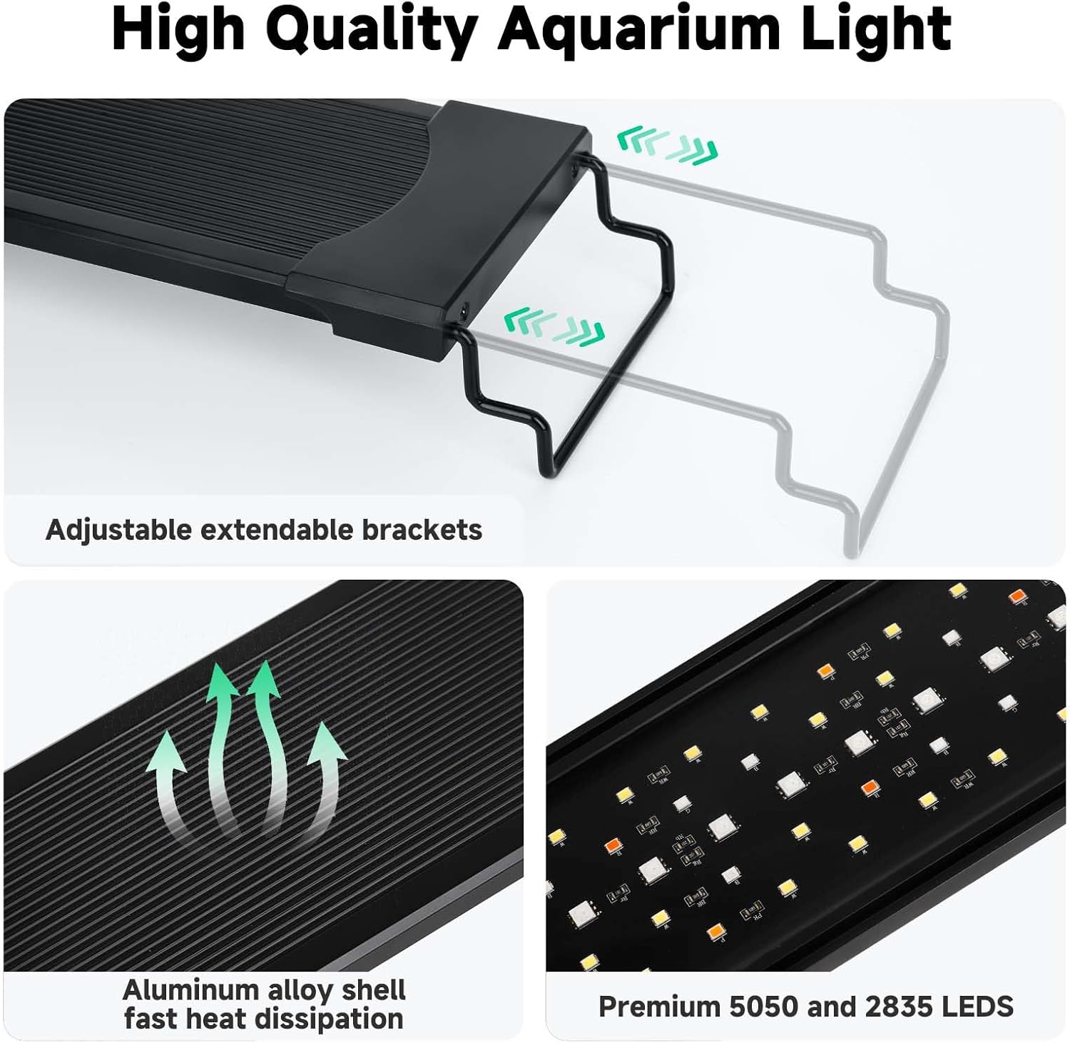 AQQA aluminum alloy light housing detail