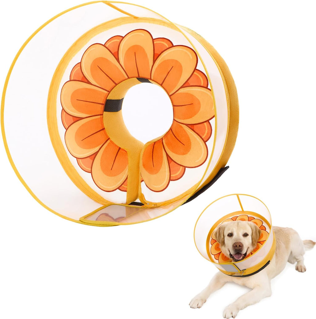Inflatable Dog Cone Collar with Enhanced Anti-Licking, Soft Neck Donut for Dogs Cats, Recovery Pet Cone Collar After Surgery for Large Medium Small Dogs... (Watermelon, Large) - Image 13