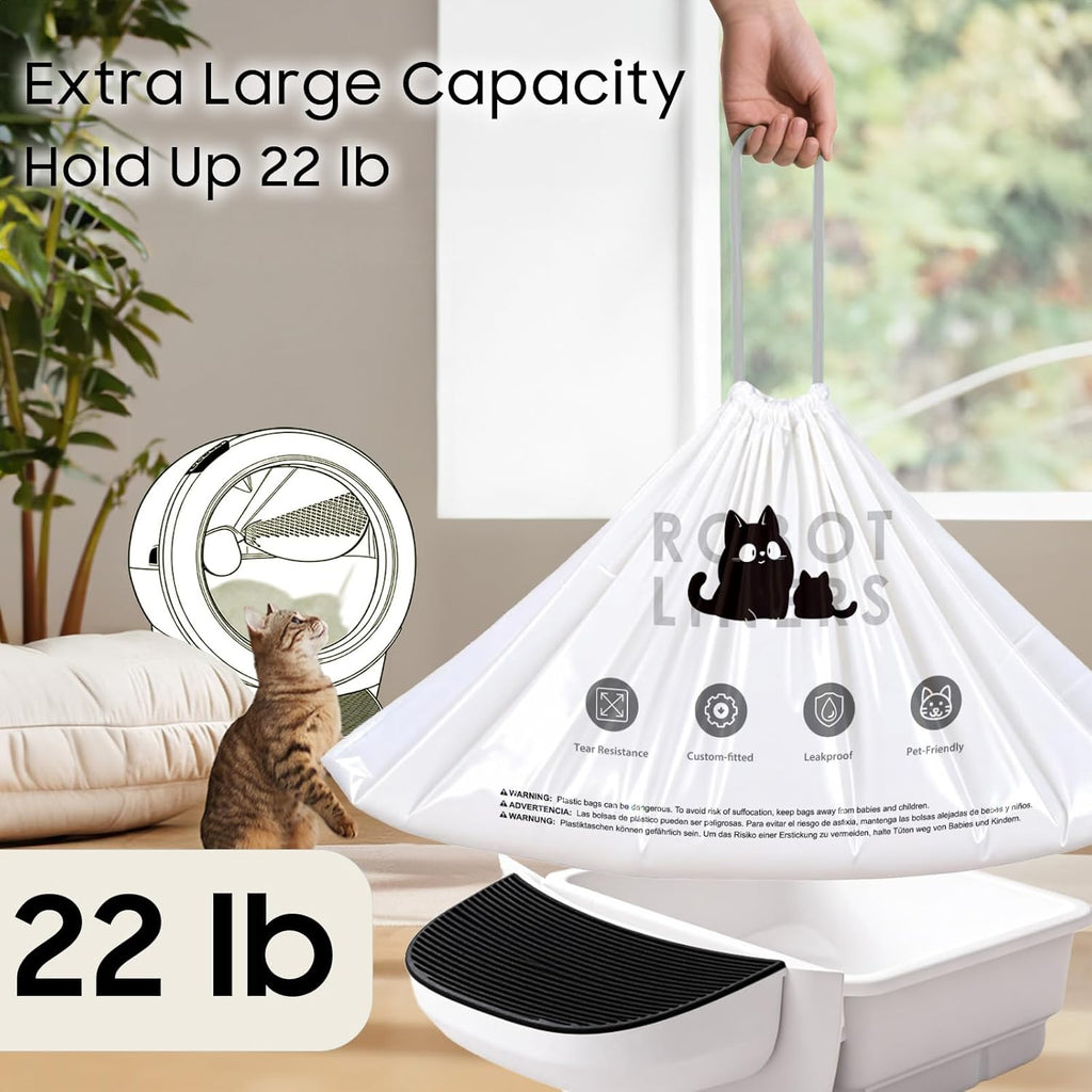AWoHH 120 pack cat litter box liners tear resistant test demonstration