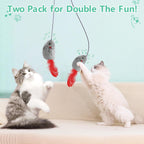 FYNIGO indoor cat boredom relief toy installed securely on a wall using the transparent suction cup.