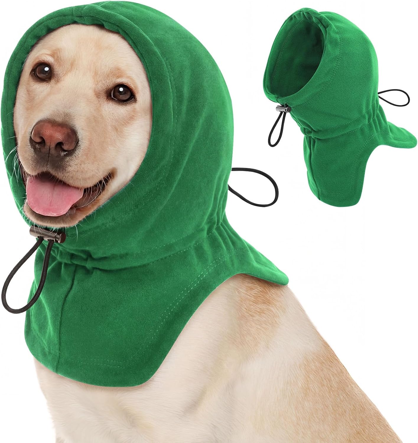 Dog Calming Hoodie Pet Ear Cover, Adjustable Headband for Small Medium Large Dogs, Pet Muffs Head Wraps for Grooming Firework Thunderstorms, Darkgrey XL - Image 13