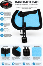 Professional Equine non slip gel neoprene bareback saddle pad top texture