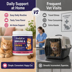 Ohiwgn PrimalCat eye and vision support feline soft chews container side profile