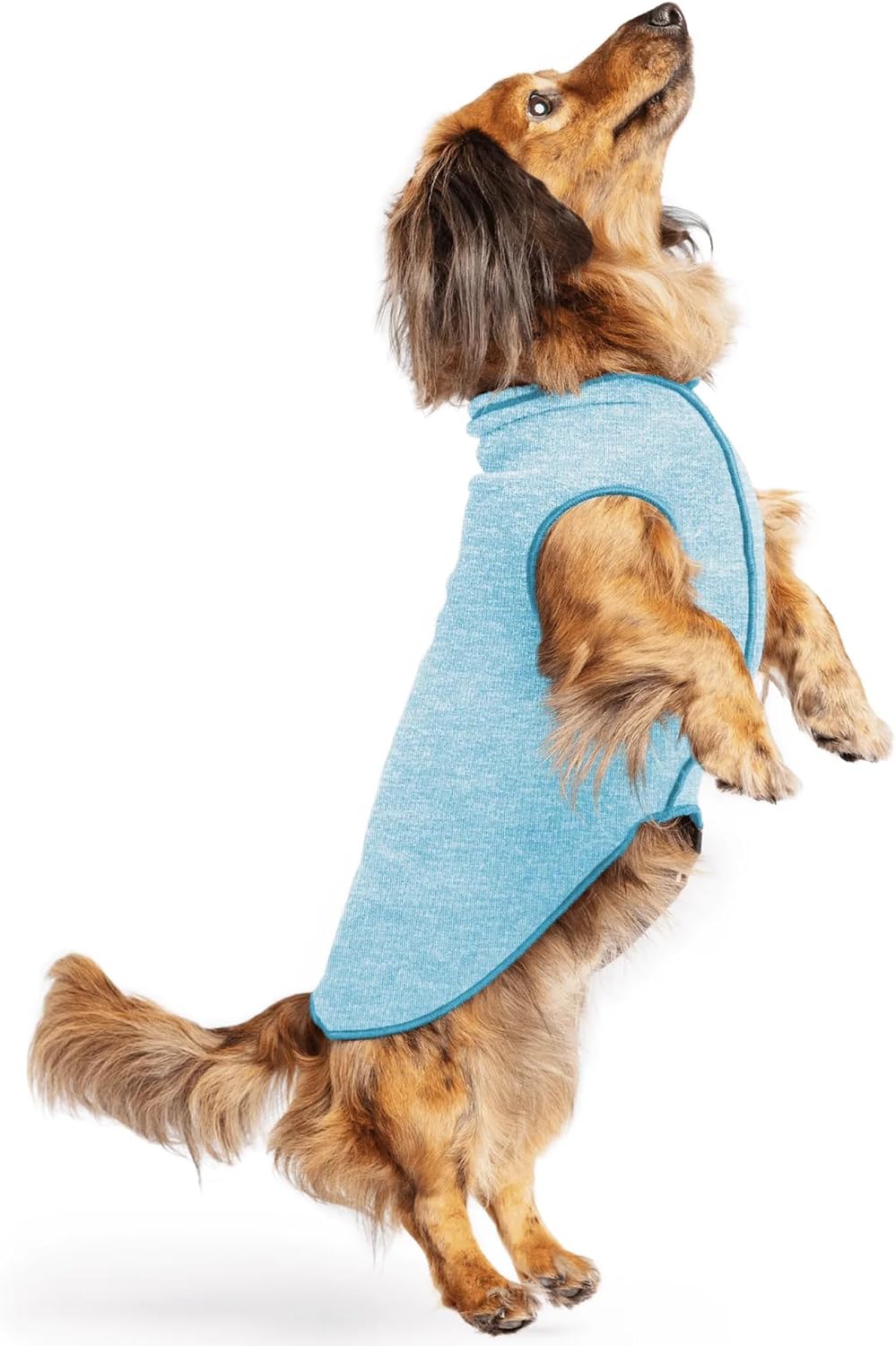 Goldpaw Dog Sun Shirt with UV Protection - Lightweight, Cooling Sun Protection Clothing for Dogs - Reduce Heat Absorption - Pet Clothes Made in the USA - Machine Washable - Size 16 - Pebble Grey - Image 10