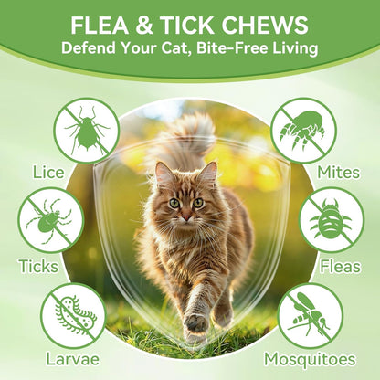 ColEaze chicken flavor cat treats for digestive health and pest defense