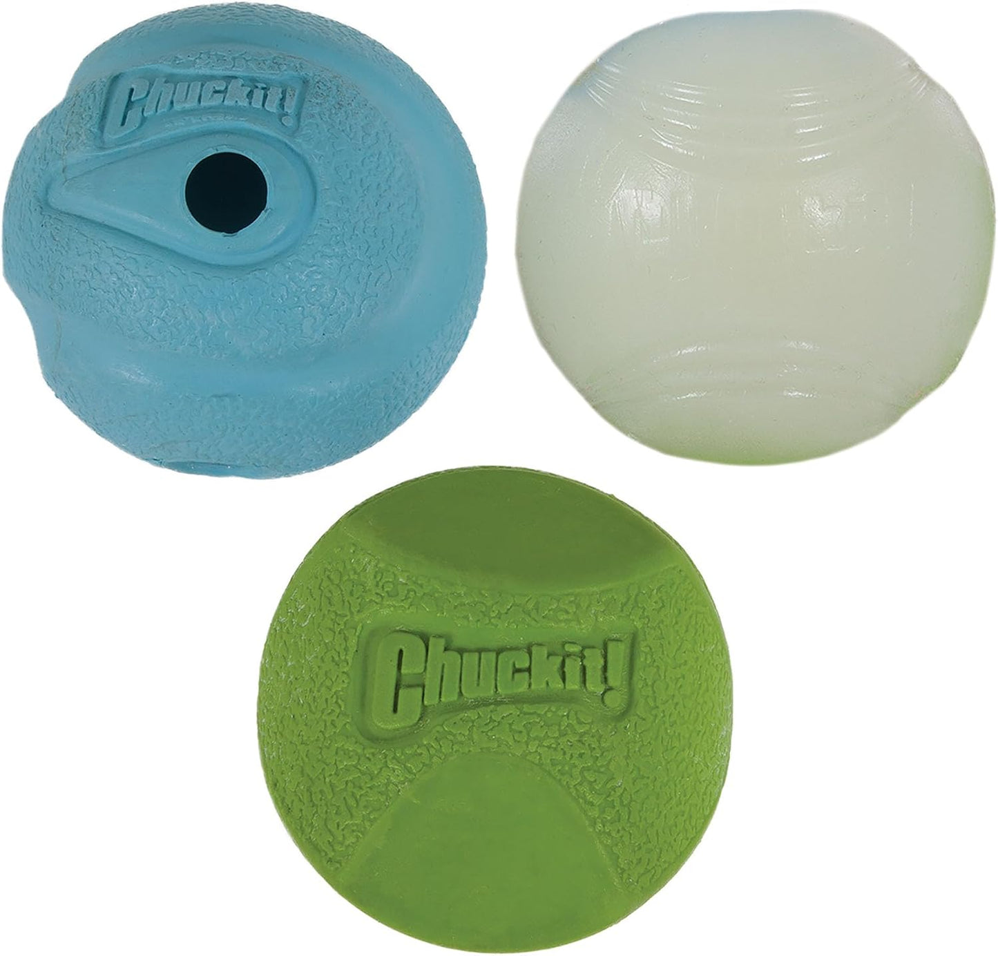 Chuckit! medium dog toy balls in packaging