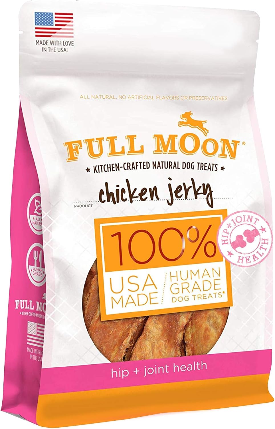 Full Moon Chicken Jerky Healthy All Natural Dog Treats Human Grade For Hip And Joint 12 oz - Image 10