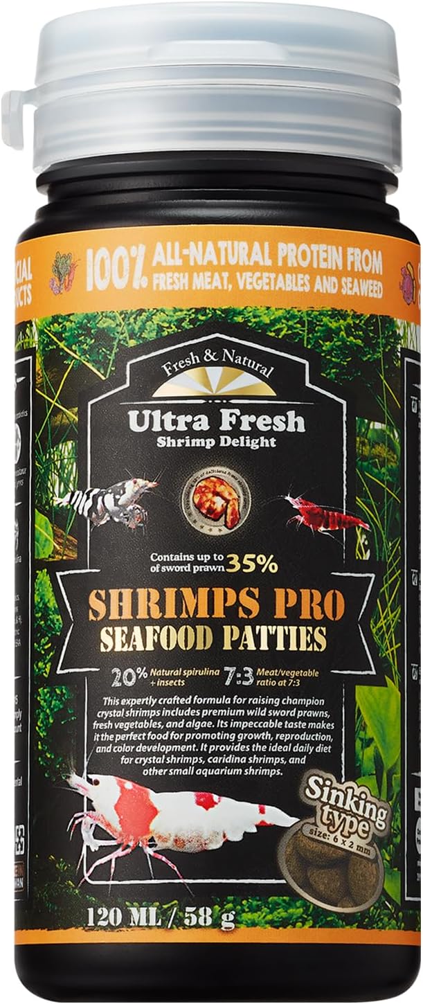 Ultra Fresh Shrimp Food high protein jar front view