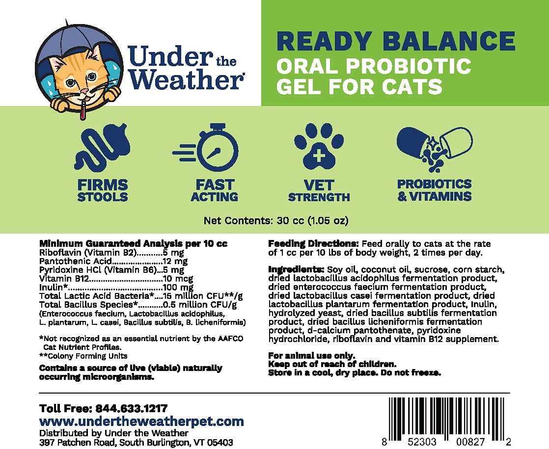 Under the Weather pet digestive support gel dial-a-dose syringe close up
