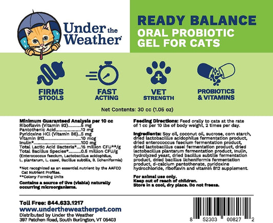 Under the Weather pet digestive support gel dial-a-dose syringe close up