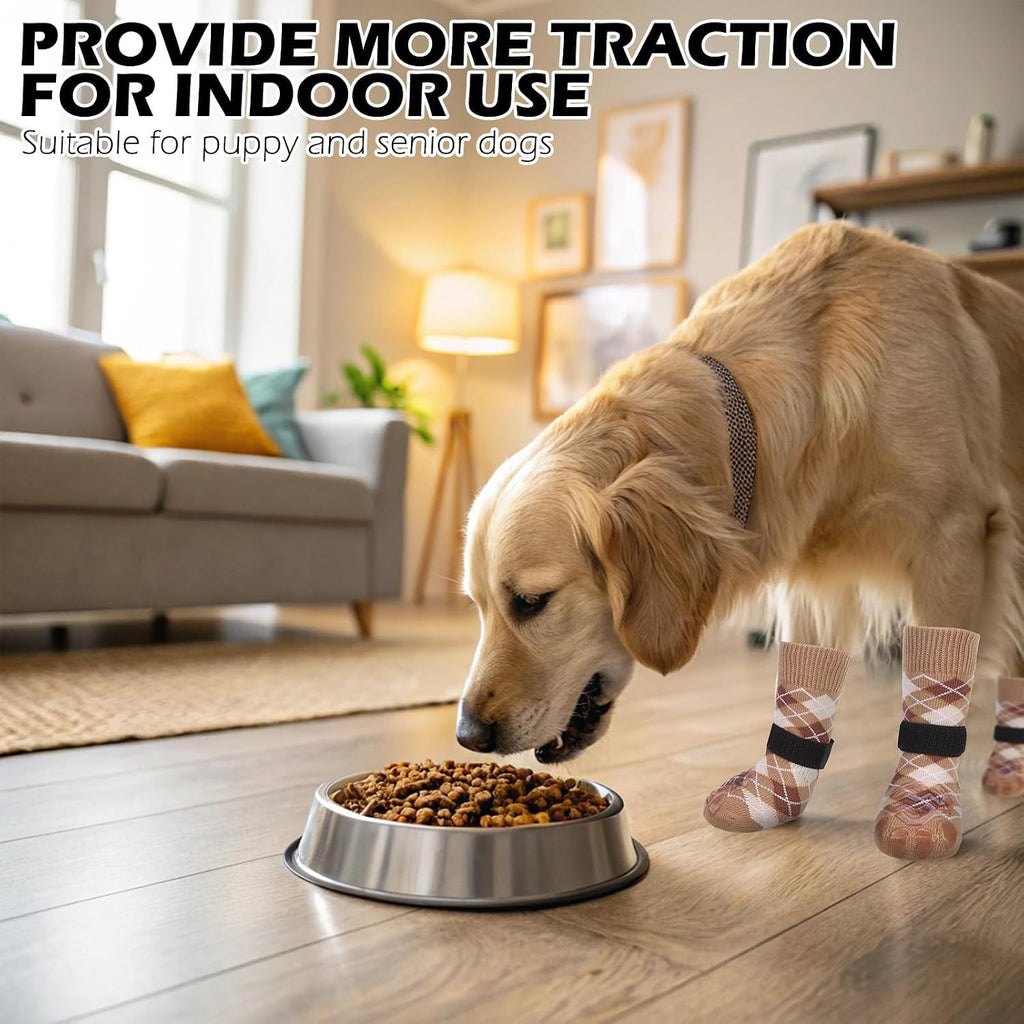 Comparison of different sizes of Expawlorer anti slip dog socks