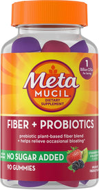 Metamucil Fiber Gummies for Adults with Probiotics for Bloating Relief, No Sugar Added Strawberry Kiwi BlackBerry Flavors, 5g Prebiotic Plant Based Fiber Supplement Blend, 90 Count - Image 12
