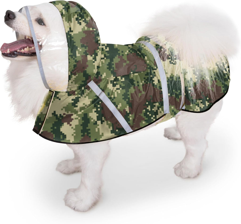 Dog Raincoat, Adjustable Rain Jacket with Hooded Double Layer for Large Medium Small Dogs Puppies, Lightweight Waterproof Rain Coat Poncho with Reflective Stripe Duck Pink,S - Image 12