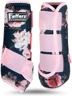 Jeffers Expression Protective Horse Boots, 1 Pair, Medium - Safe Neoprene Leg Guards, Durable Strap Closures, Front & Hind Support, Equestrian Accessories for Travel & Riding - Bisbee Blue - Image 9