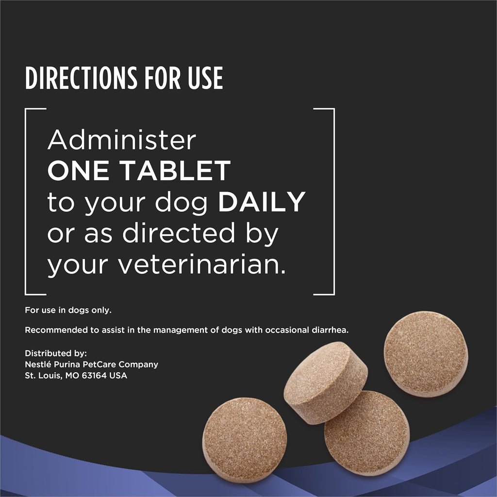 Close up view of the 8 billion CFU microencapsulated probiotic tablets for pets