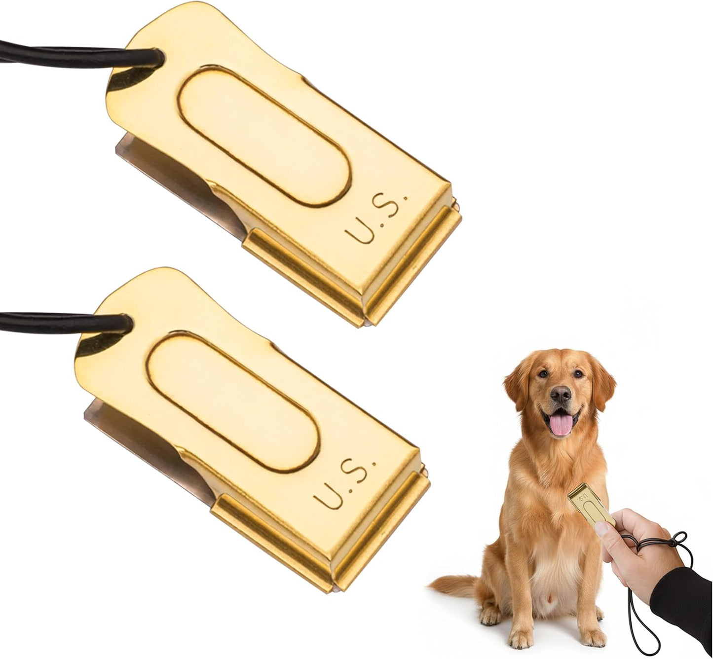 Mythrojan Brass and Steel Pet Training Clicker Puppy Dog Training Cricket Clicker U.S. Engraved WII Military Gear Metal Clicker - Image 9