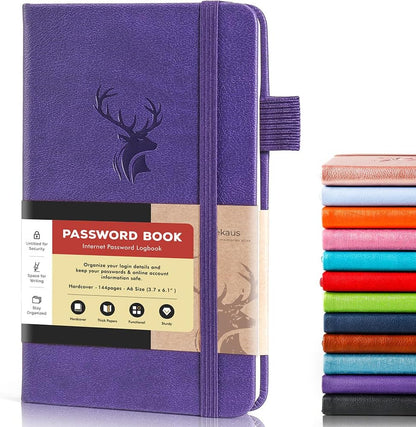 molekaus Password Book with tabs Password Keeper with Extra Password Space to Change Password. Medium Size Password Notebook for Home or Office for Internet Log In, 5.3 * 7.7in Light blue - Image 15