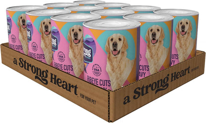 A Strong Heart Wet Dog Food, Cuts in Gravy with Beef - 13.2 oz Cans (Pack of 12), Complete & Balanced, All Life Stages, Made in USA - Image 15