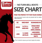 Side view of Jeffers Expression ballistic nylon horse boots featuring the double hook-and-loop closure straps.