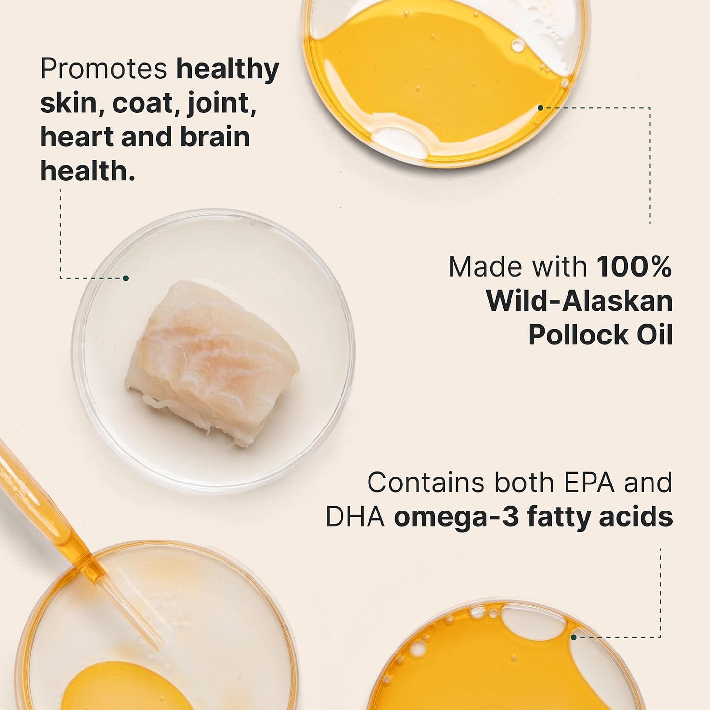 Wuffes canine omega 3 fish oil ingredient label and nutritional details