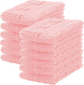 12 Pack Muslin Burp Cloths 100% Cotton Muslin Cloths Large 20''x10'' Extra Soft and Absorbent Baby Burping Cloth - Pink - Image 1