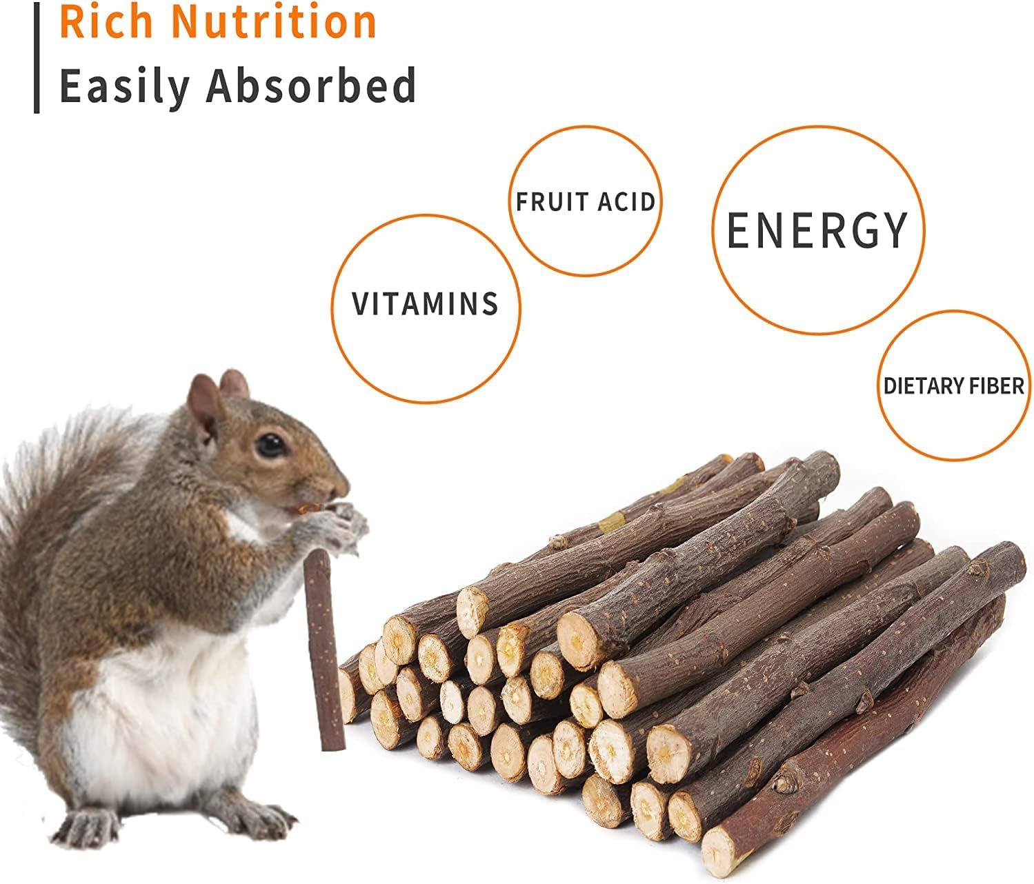 Organic wood chew sticks for rabbits and guinea pigs teeth grinding benefits