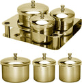 Zibarber stainless steel acrylic liquid container front view