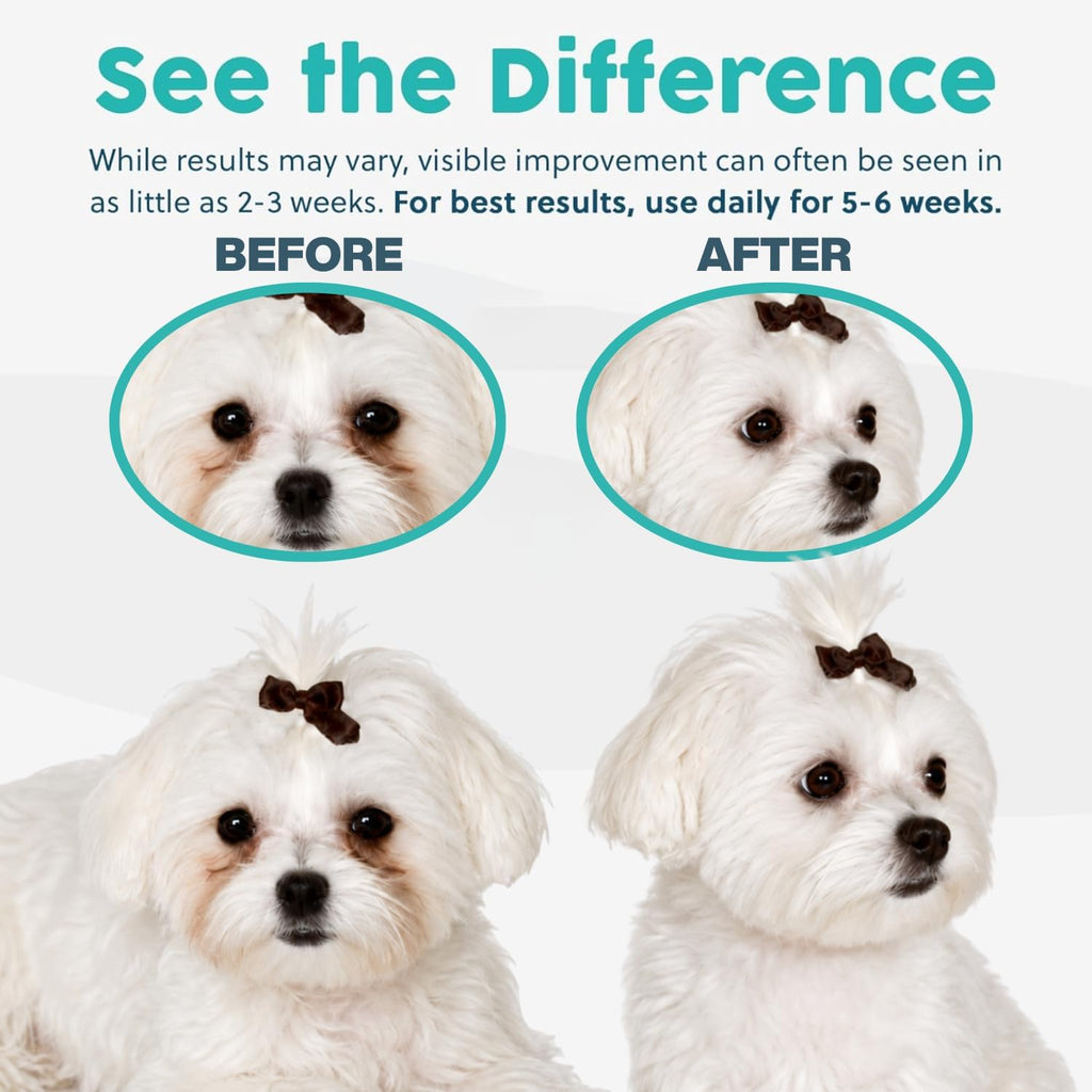 Tear Stain Remover for Dogs and Cats | Natural Supplement Suitable for All Breed Types | Pet Tear Stain Remover Powder | Made with Natural Ingredients | Beef Flavored - 1 Pack - Image 9