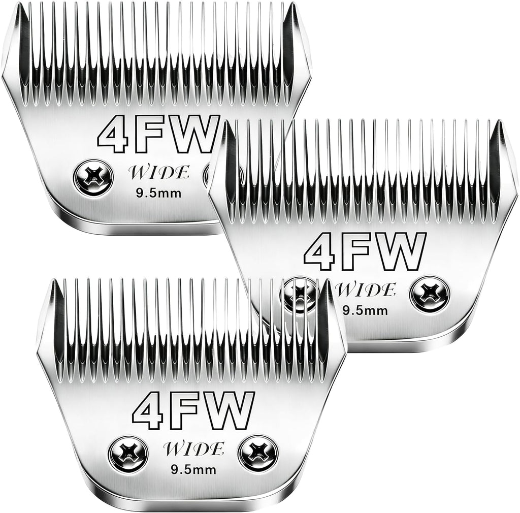 4pcs Dog Grooming Blades Compatible with Andis Dog Clippers,Detachable Ceramic Blade & Stainless Steel Blade (3FC+4FC+5FC+7FC) - Image 13
