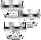 4pcs Dog Grooming Blades Compatible with Andis Dog Clippers,Detachable Ceramic Blade & Stainless Steel Blade (3FC+4FC+5FC+7FC) - Image 13