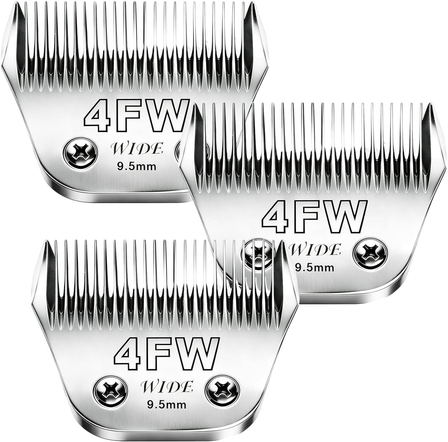 4pcs Dog Grooming Blades Compatible with Andis Dog Clippers,Detachable Ceramic Blade & Stainless Steel Blade (3FC+4FC+5FC+7FC) - Image 13