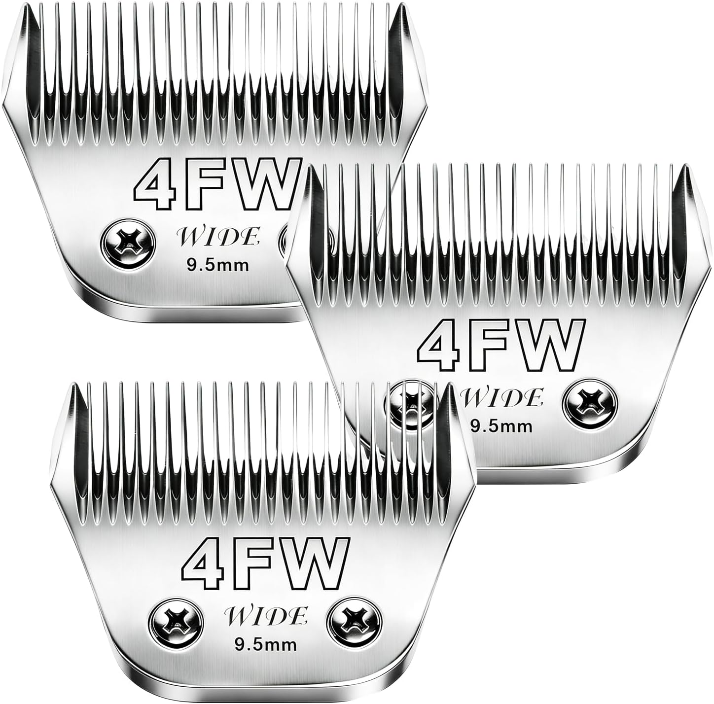 4pcs Dog Grooming Blades Compatible with Andis Dog Clippers,Detachable Ceramic Blade & Stainless Steel Blade (3FC+4FC+5FC+7FC) - Image 13