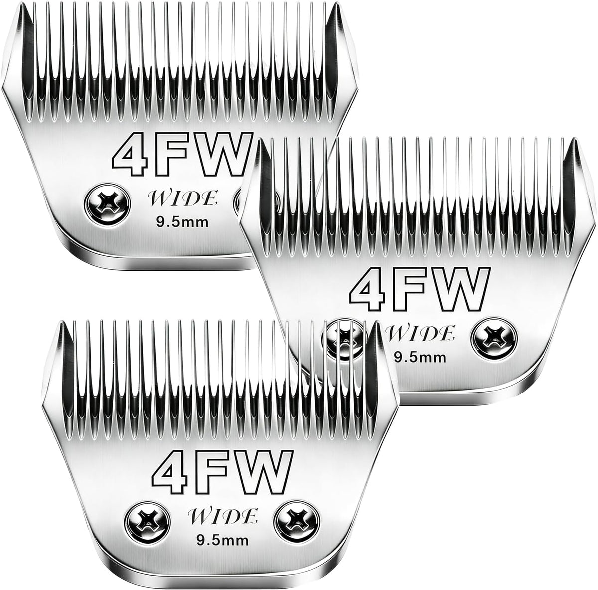 4pcs Dog Grooming Blades Compatible with Andis Dog Clippers,Detachable Ceramic Blade & Stainless Steel Blade (3FC+4FC+5FC+7FC) - Image 13