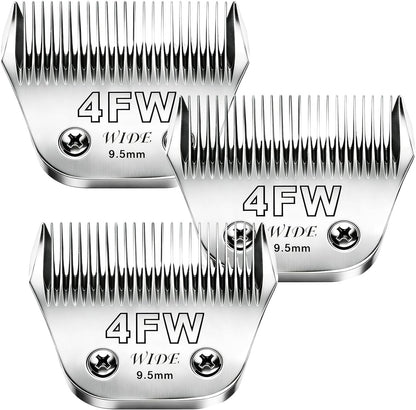 4pcs Dog Grooming Blades Compatible with Andis Dog Clippers,Detachable Ceramic Blade & Stainless Steel Blade (3FC+4FC+5FC+7FC) - Image 13