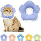 Cat Cone Collar Soft, Waterproof Cats Cones to Stop Licking After Surgery, Adjustable Soft Elizabeth Cats Collars for Wound Healing, Flower Shape Cat Recovery Collar (Pastel Orange, X-Small) - Image 10