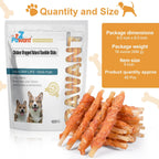 Back label of Pawant dog treats detailing guaranteed analysis and natural ingredients list.