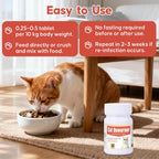 Hgdsyka feline intestinal health and digestive comfort tablets close up
