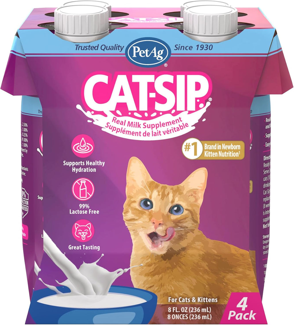 Side profile of PetAg Cat-Sip eight ounce bottle