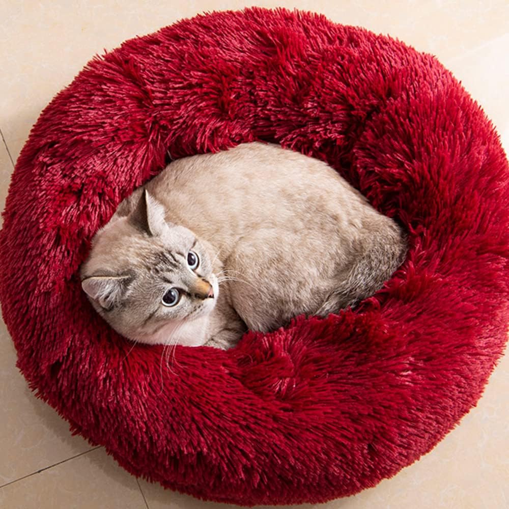 Top view of 20 inch medium pet bed for small dogs