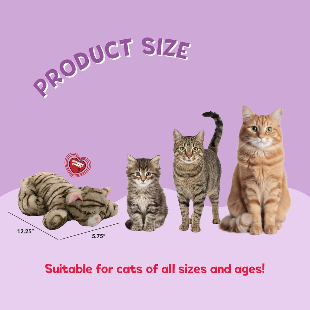 Soft plush kitten anxiety relief toy in packaging