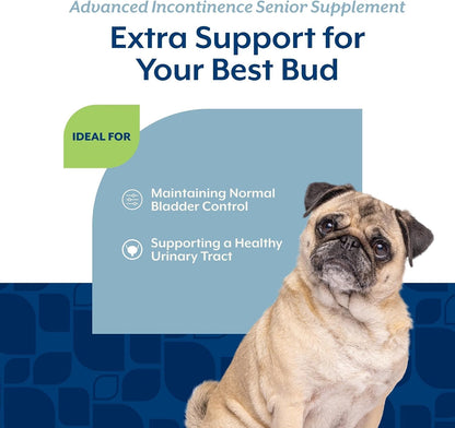 USA imported NaturVet bladder control chews for senior dogs close up
