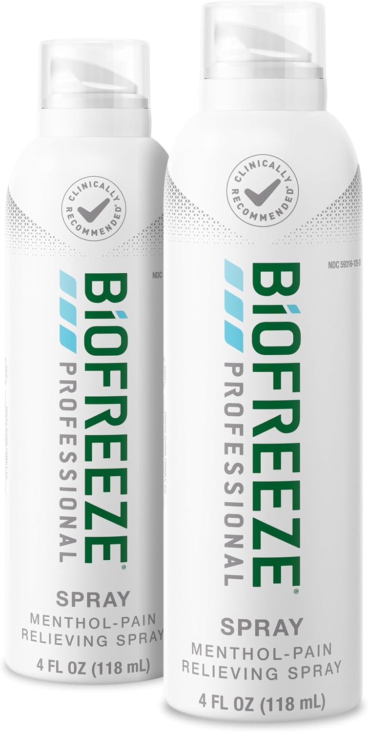 Biofreeze Professional Menthol Pain Relieving Spray 4 FL OZ Colorless Aerosol Spray For Relief Associated With Sore Muscles, Arthritis, Simple Backaches, And Joint Pain (Packaging May Vary) - Image 10