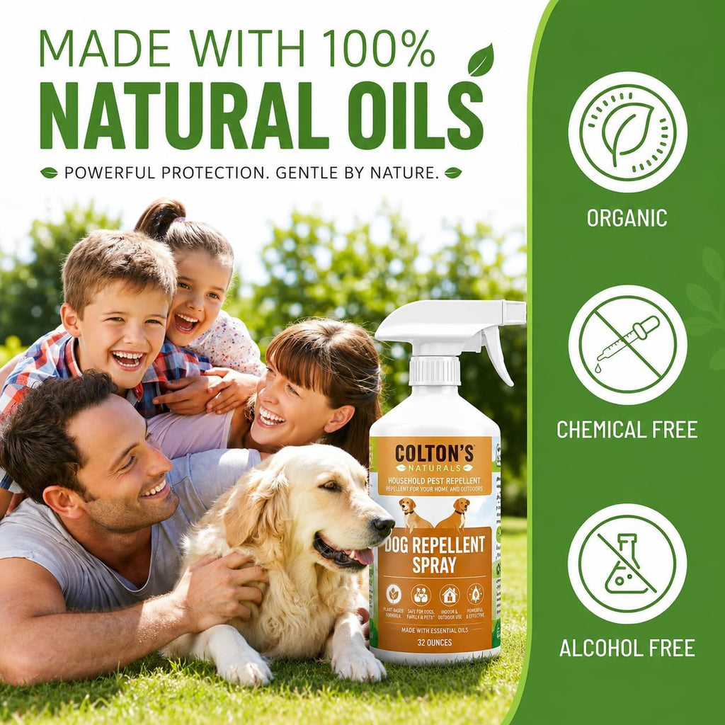 Colton's Naturals dog spray for indoor and outdoor pest control