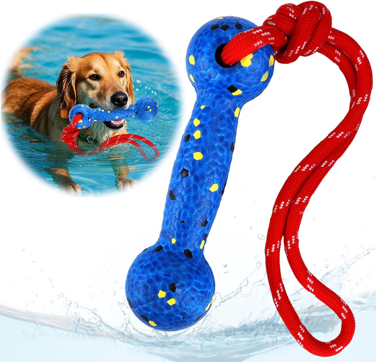 Mity rain 4PCS Floating Dog Toys -E-TPU Water Pool Fetching Toy for Small Medium Large Pet, Ball Shape Indestructible Interactive Dog Chew Toys for Summer Outdoor Training Fun - Image 9
